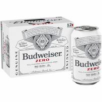 Anheuser-Busch - Budweiser Zero (12 pack 12oz cans) (12 pack 12oz cans)